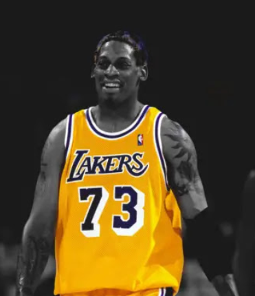 Men Los Angeles Lakers #73 Rodman Yellow 2025 Nike Swingman NBA Jersey
